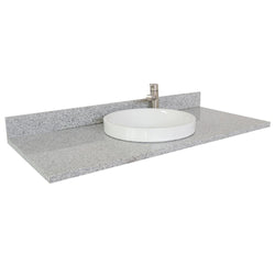 49" Gray Granite Top With Round Sink - Luxe Bathroom Vanities