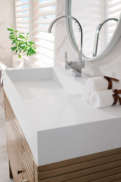 James Martin Linear 36" Single Vanity with Composite Top - Luxe Bathroom Vanities