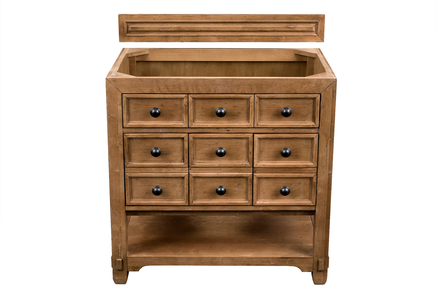 James Martin Malibu 36" Honey Alder Single Vanity (Cabinet Only) - Luxe Bathroom Vanities