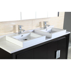 Bellaterra 60" Home Mirrored cabinet - Luxe Bathroom Vanities
