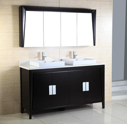 60 Inch Double Sink Vanity - Luxe Bathroom Vanities