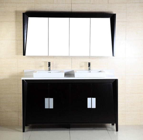 60 Inch Double Sink Vanity - Luxe Bathroom Vanities