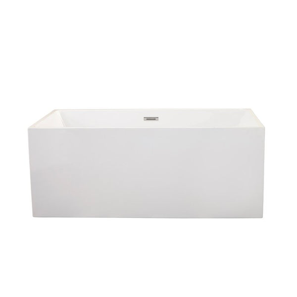 Altair Persephone 59" x 30" Freestanding Soaking Acrylic Bathtub - Luxe Bathroom Vanities