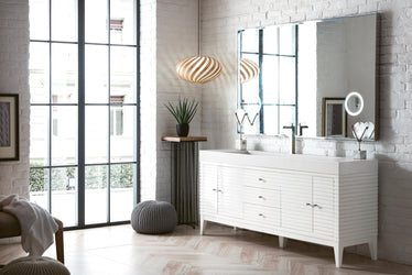 James Martin Linear 72" Single Vanity with Composite Top - Luxe Bathroom Vanities