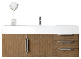 James Martin Mercer Island 48" Single Vanity with Glossy Composite Top - Luxe Bathroom Vanities