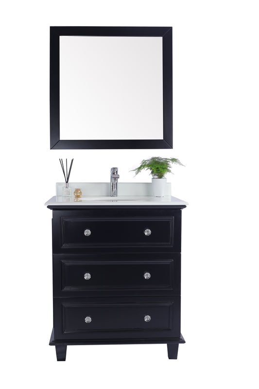 Luna - 30 - Cabinet with Counter - Luxe Bathroom Vanities Luxury Bathroom Fixtures Bathroom Furniture