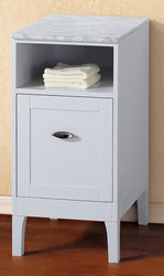 16" In Cabinet" In White With Marble Top" In White - Luxe Bathroom Vanities