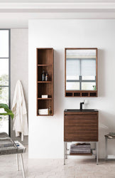 Milan 23.6" Rectangular Cube Mirror - Luxe Bathroom Vanities