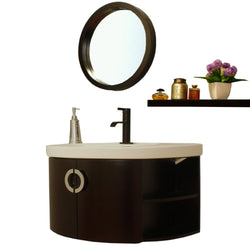 34" In Single Vanity Wood Espresso - Luxe Bathroom Vanities