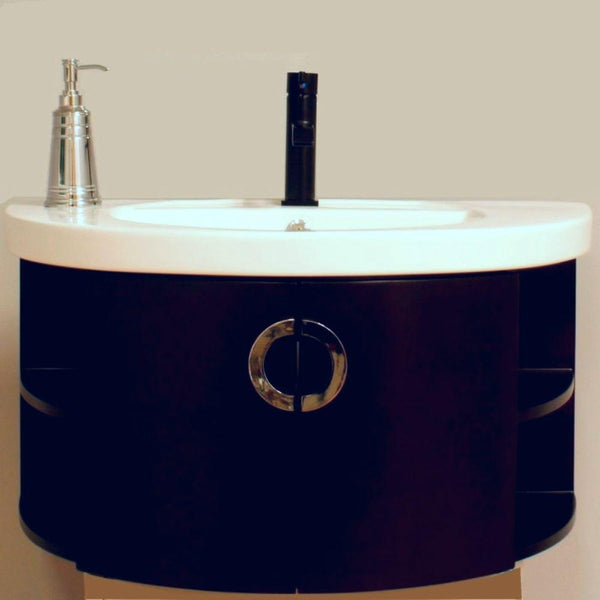 34" In Single Vanity Wood Espresso - Luxe Bathroom Vanities