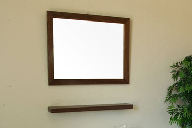 Bellaterra Home 31.5 in Mirror-Dark walnut - Luxe Bathroom Vanities