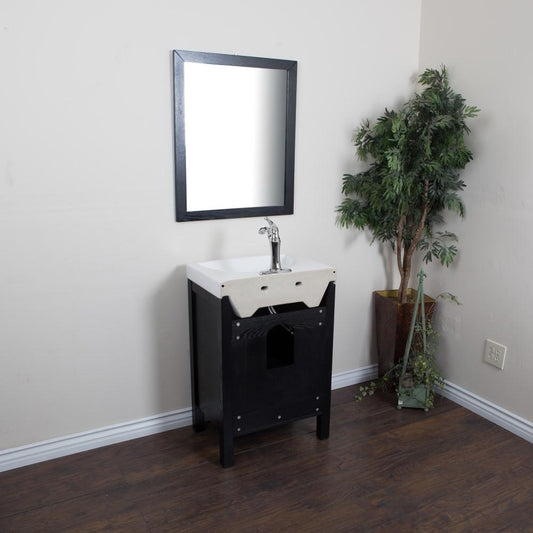 23.8" In Single Sink Vanity Black - Luxe Bathroom Vanities