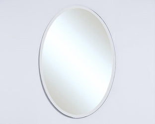 Bellaterra Home Oval Frameless Mirror - Luxe Bathroom Vanities