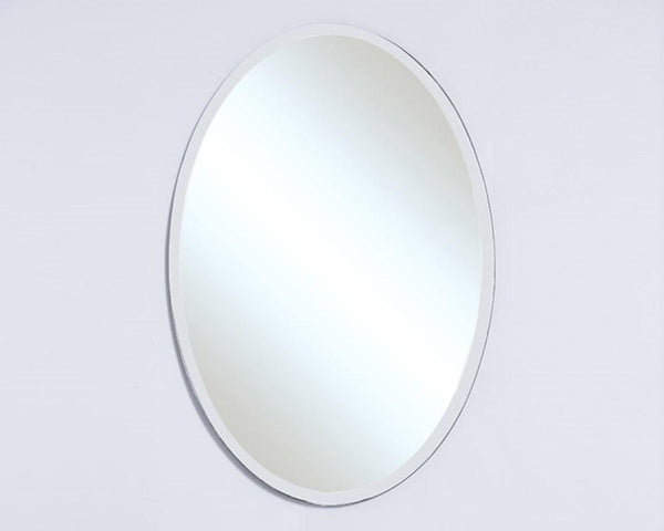 Bellaterra Home Oval Frameless Mirror - Luxe Bathroom Vanities