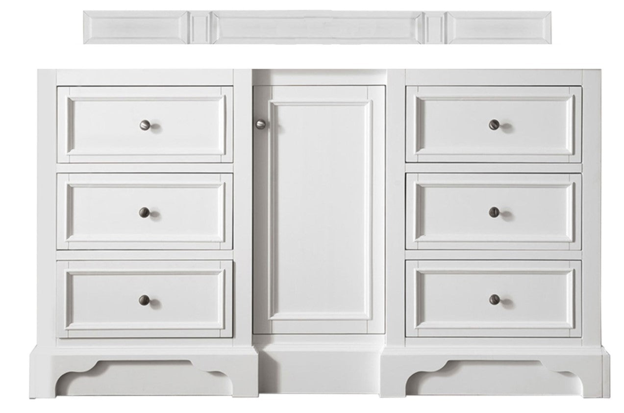 James Martin De Soto 60" Single Vanity (Cabinet Only) - Luxe Bathroom Vanities