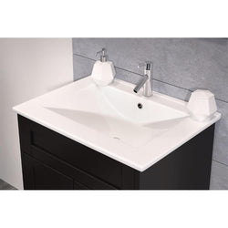 24" In Single Sink Vanity Manufactured Wood Espresso - Luxe Bathroom Vanities