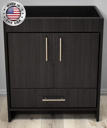 Volpa Rio 36" Modern Bathroom Vanity with Brushed Nickel Round Handles Cabinet Only - Luxe Bathroom Vanities Luxury Bathroom Fixtures Bathroom Furniture