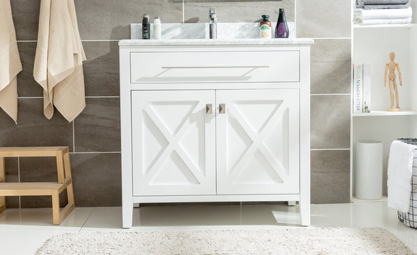 Wimbledon - 36 - Cabinet with Counter - Luxe Bathroom Vanities Luxury Bathroom Fixtures Bathroom Furniture