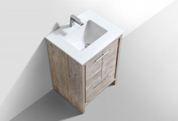 KubeBath Dolce 24? Modern Bathroom Vanity with White Quartz Counter-Top - Luxe Bathroom Vanities