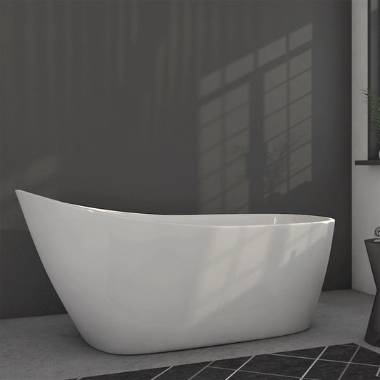 Cambridge Plumbing 60" Acrylic Slipper Pedestal Tub - Luxe Bathroom Vanities