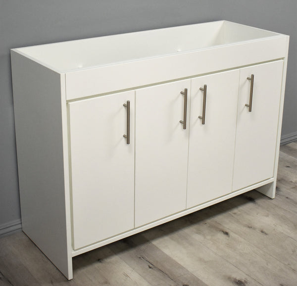 Volpa Rio 48" Modern Bathroom Vanity with Brushed Nickel Round Handles Cabinet Only - Luxe Bathroom Vanities Luxury Bathroom Fixtures Bathroom Furniture