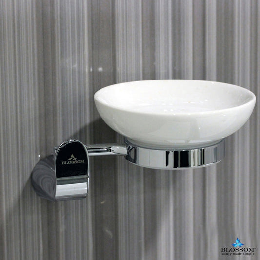 Blossom Soap Dish - Chrome BA0210201 - Luxe Bathroom Vanities Luxury Bathroom Fixtures Bathroom Furniture