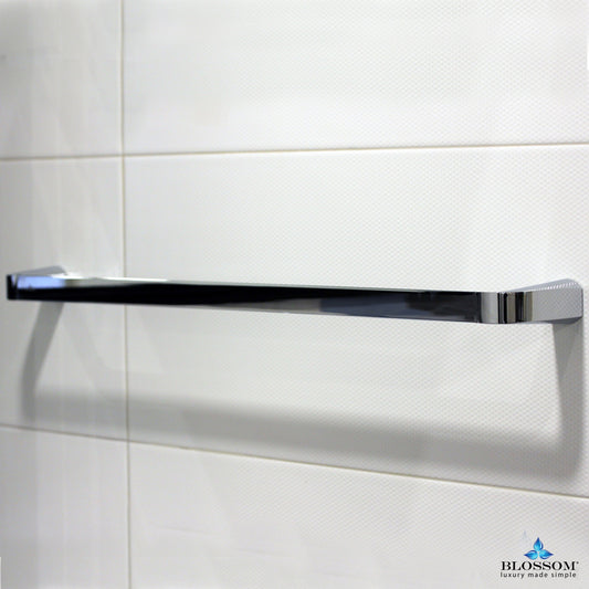 Blossom 24" Single Towel Bar - Chrome BA0210601 - Luxe Bathroom Vanities Luxury Bathroom Fixtures Bathroom Furniture