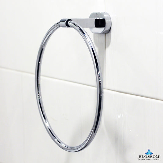 Blossom Towel Ring - Chrome BA0230401 - Luxe Bathroom Vanities Luxury Bathroom Fixtures Bathroom Furniture