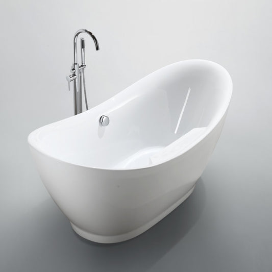 Salerno 68 inch Freestanding Bathtub - Luxe Bathroom Vanities