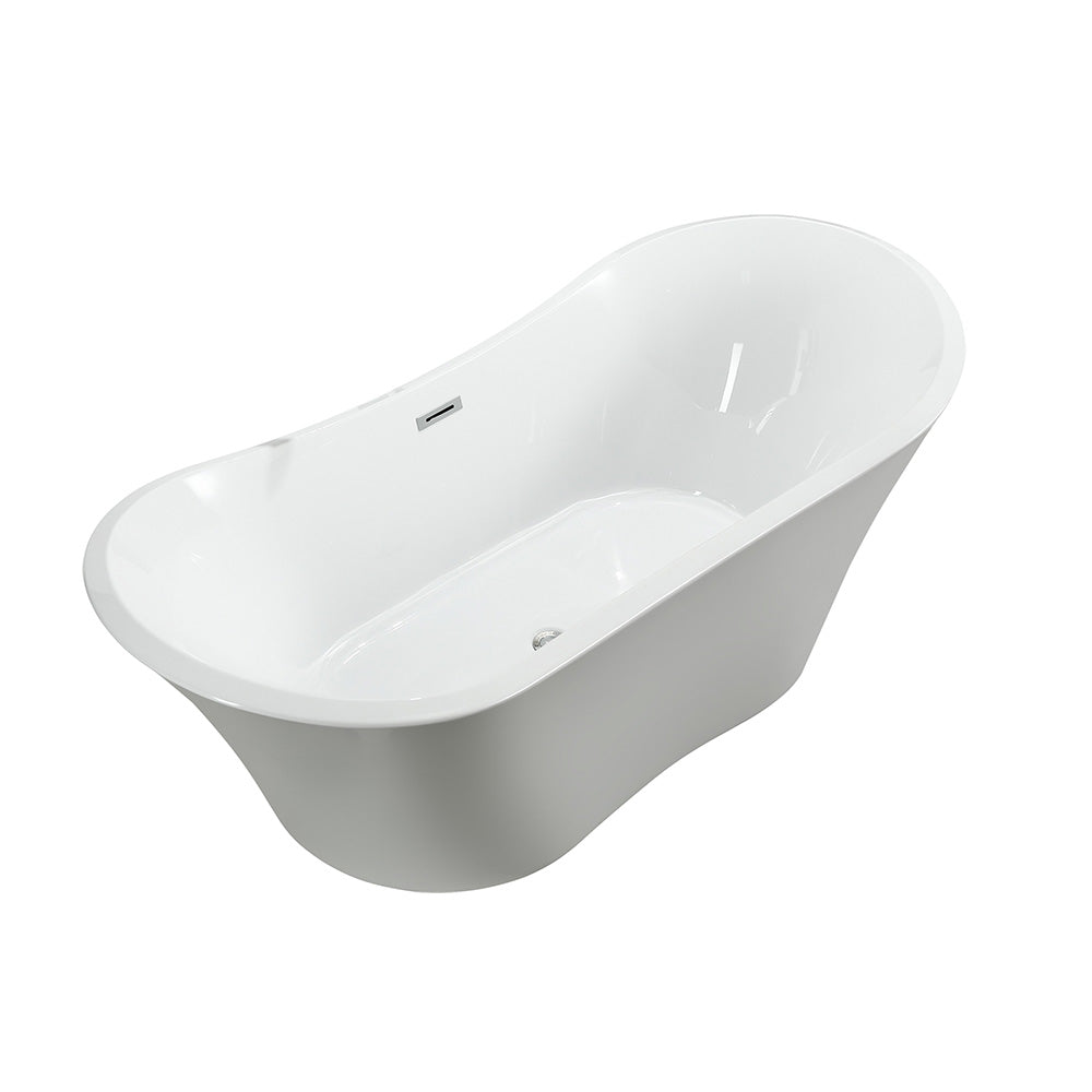 Ancona 71 inch Freestanding Bathtub - Luxe Bathroom Vanities