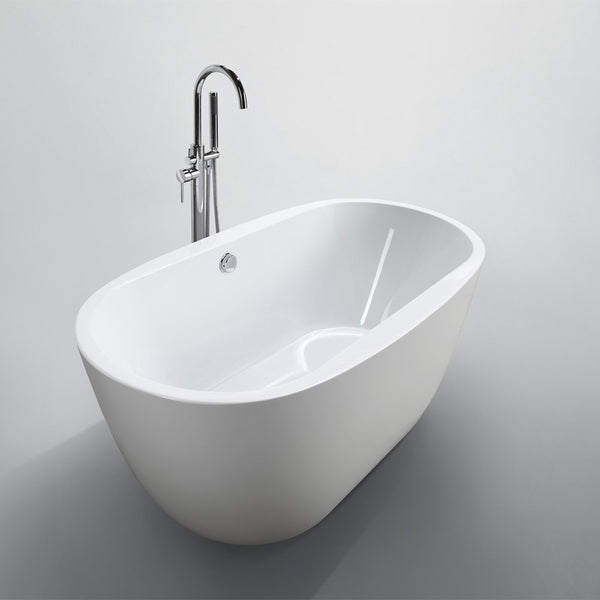 Genoa 59 inch Freestanding Bathtub - Luxe Bathroom Vanities