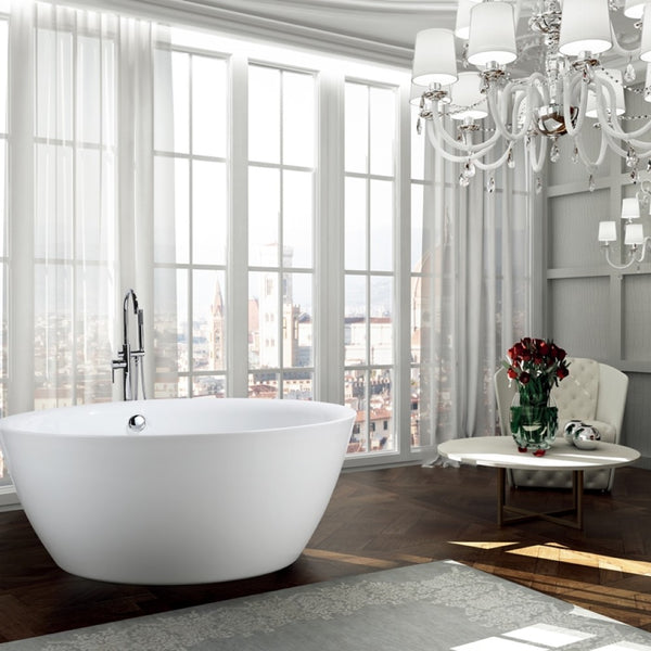 Pescara 59 inch Freestanding Bathtub - Luxe Bathroom Vanities