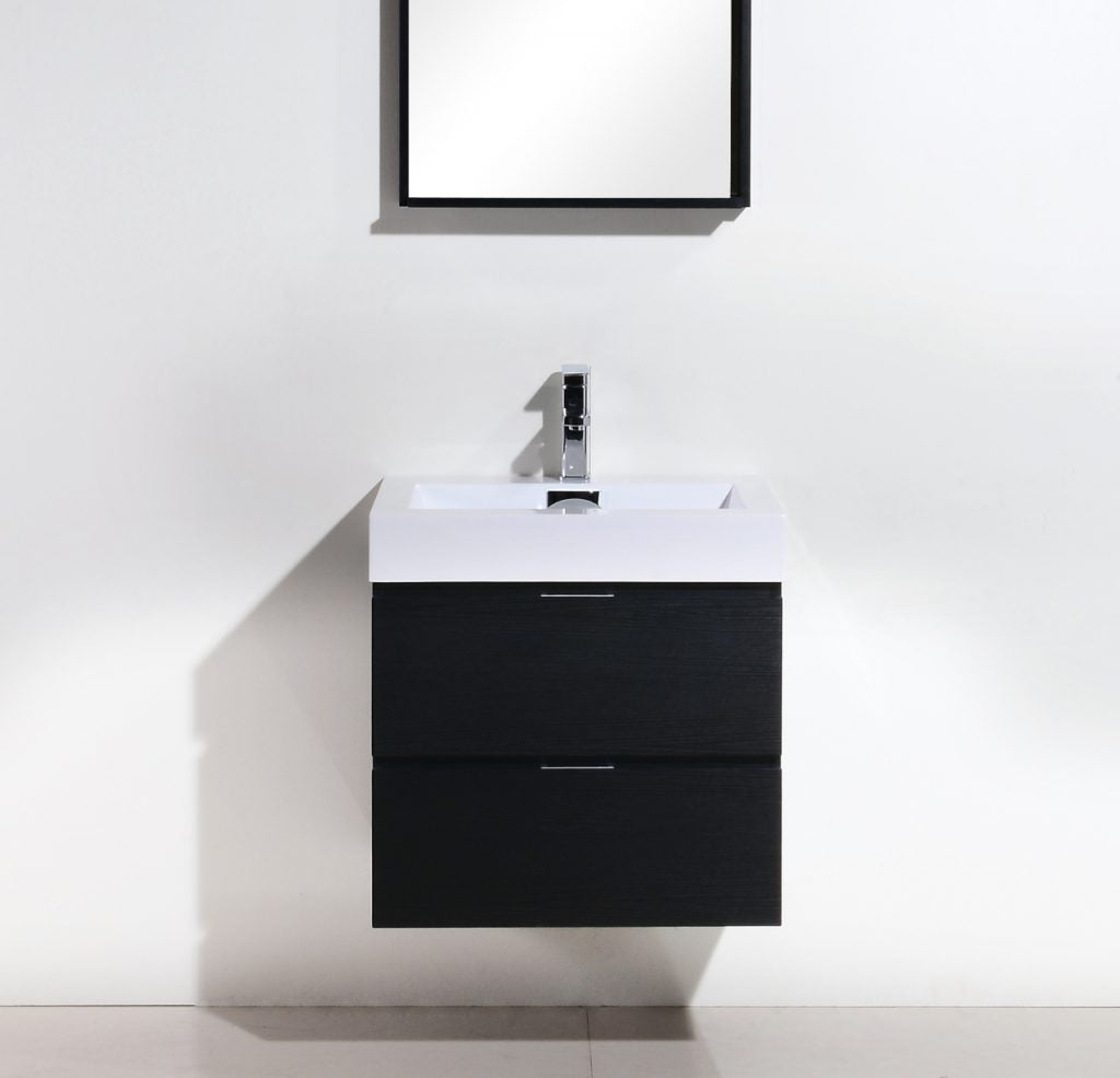 Kubebath Bliss 24" Wall Mount Modern Bathroom Vanity - Luxe Bathroom Vanities