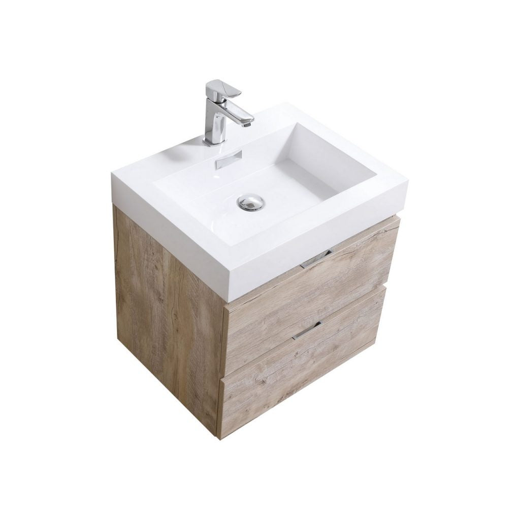 Kubebath Bliss 24" Wall Mount Modern Bathroom Vanity - Luxe Bathroom Vanities