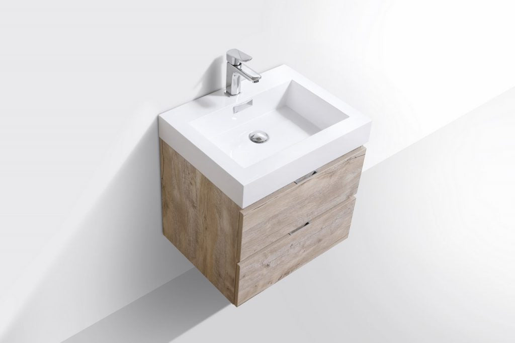 Kubebath Bliss 24" Wall Mount Modern Bathroom Vanity - Luxe Bathroom Vanities