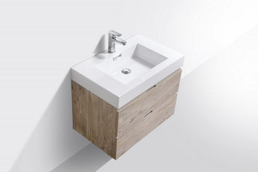 Kubebath Bliss 30" Wall Mount Modern Bathroom Vanity - Luxe Bathroom Vanities