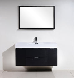 Kubebath Bliss 48" Wall Mount Modern Bathroom Vanity - Luxe Bathroom Vanities