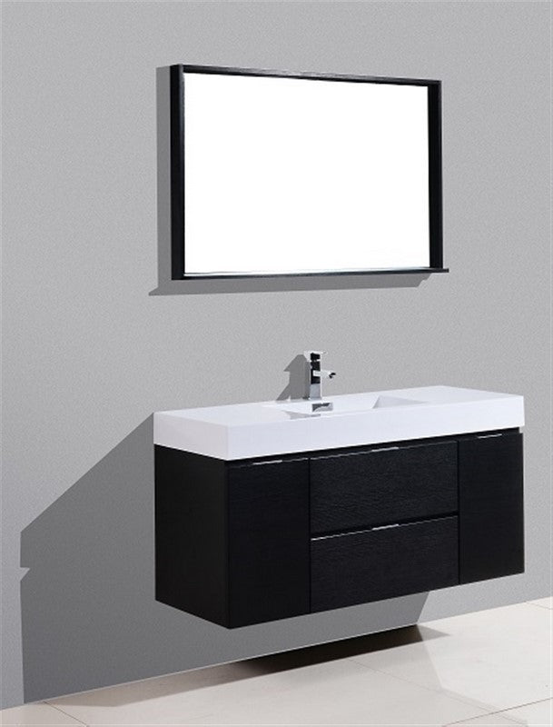 Kubebath Bliss 48" Wall Mount Modern Bathroom Vanity - Luxe Bathroom Vanities