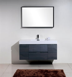 Kubebath Bliss 48" Wall Mount Modern Bathroom Vanity - Luxe Bathroom Vanities