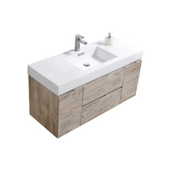 Kubebath Bliss 48" Wall Mount Modern Bathroom Vanity - Luxe Bathroom Vanities