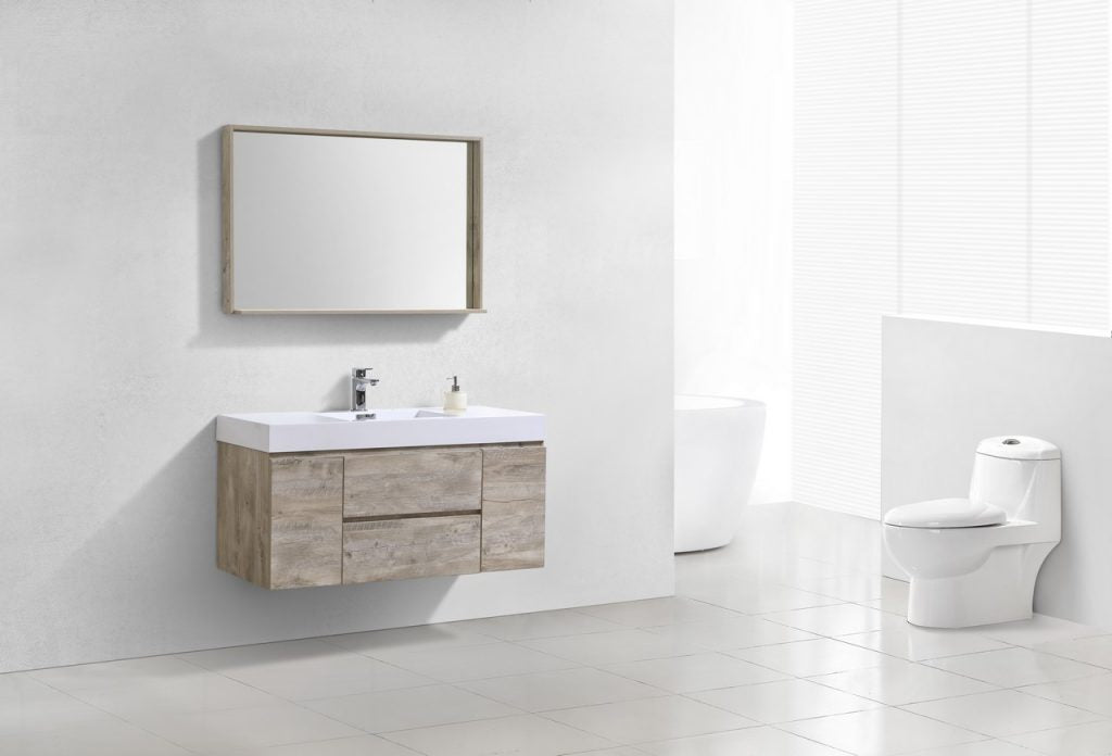 Kubebath Bliss 48" Wall Mount Modern Bathroom Vanity - Luxe Bathroom Vanities