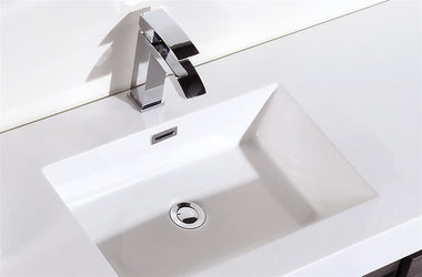 Kubebath Bliss 60" Single Sink Wall Mount Modern Bathroom Vanity - Luxe Bathroom Vanities