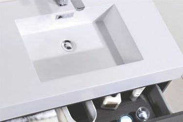 Kubebath Bliss 80" Double Sink Wall Mount Modern Bathroom Vanity - Luxe Bathroom Vanities