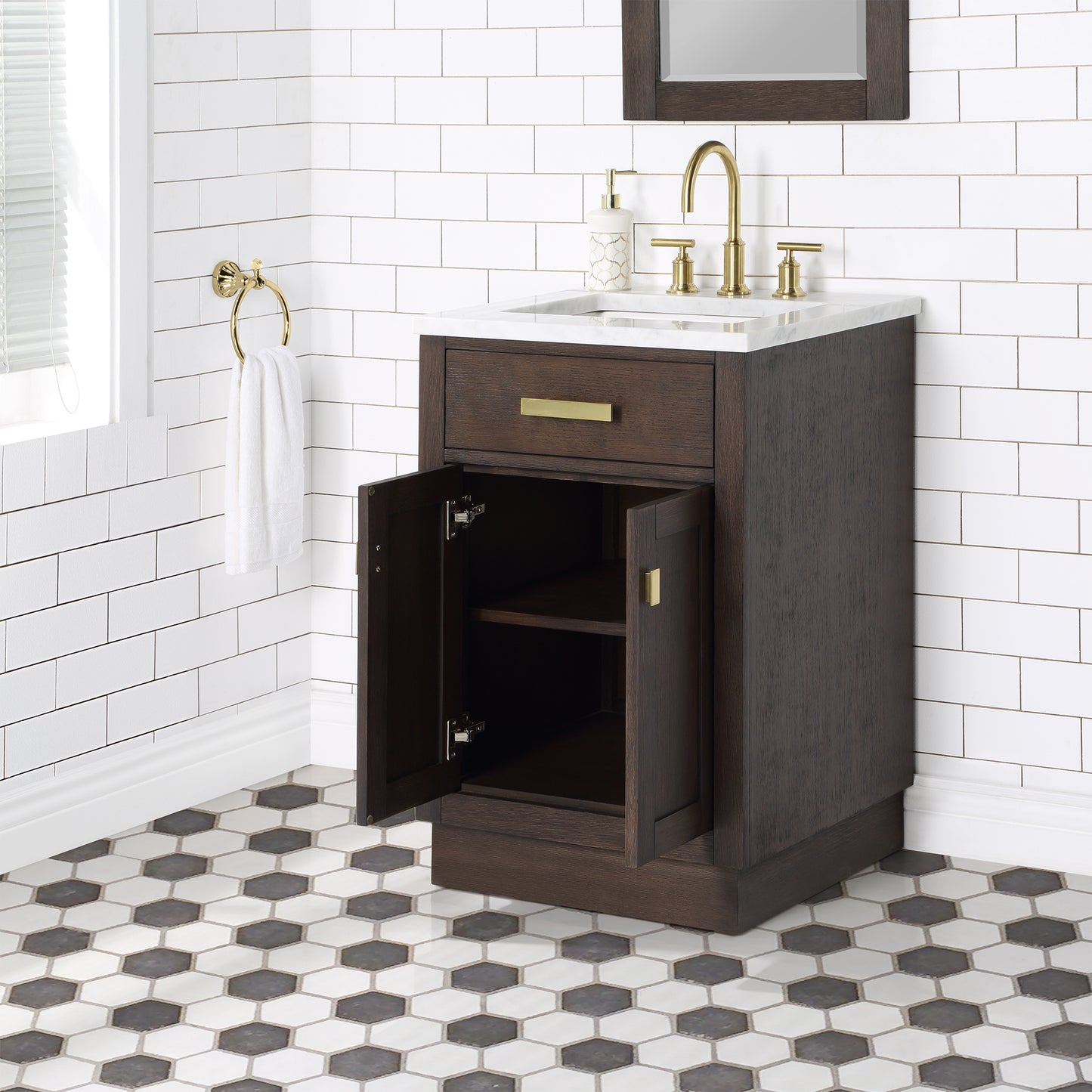 Water Creation CH24A Chestnut 24" Single Bathroom Vanity - Luxe Bathroom Vanities