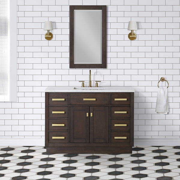 Water Creation CH48D Chestnut 48" Single Bathroom Vanity - Luxe Bathroom Vanities