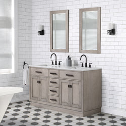 Water Creation CH60C Chestnut 60" Double Bathroom Vanity - Luxe Bathroom Vanities