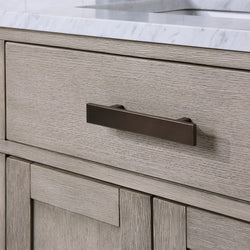 Water Creation Chestnut 60" Double Sink Carrara White Marble Countertop Vanity with Gooseneck Faucets and Mirrors - Luxe Bathroom Vanities