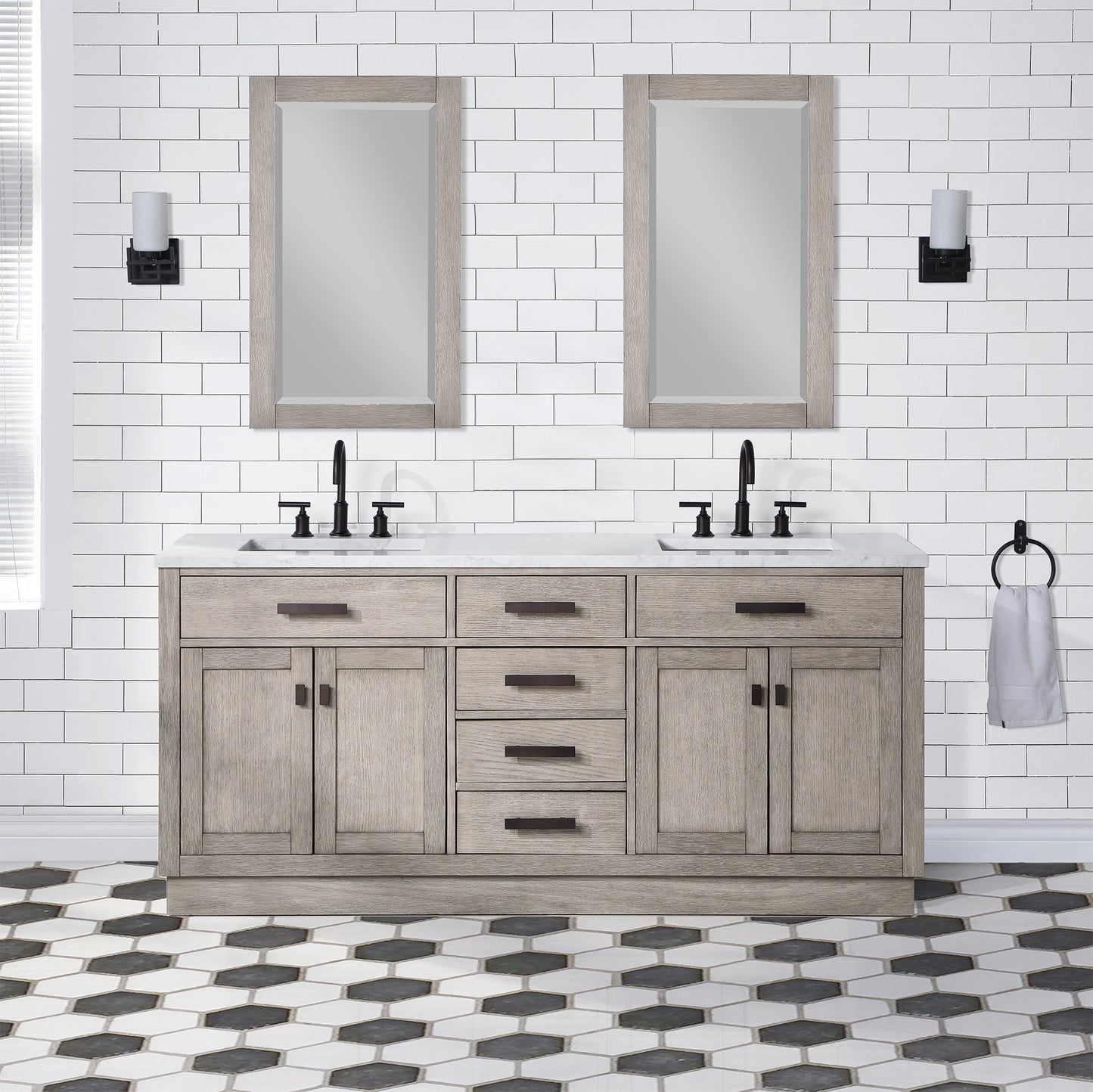 Water Creation CH72A Chestnut 72" Double Bathroom Vanity - Luxe Bathroom Vanities