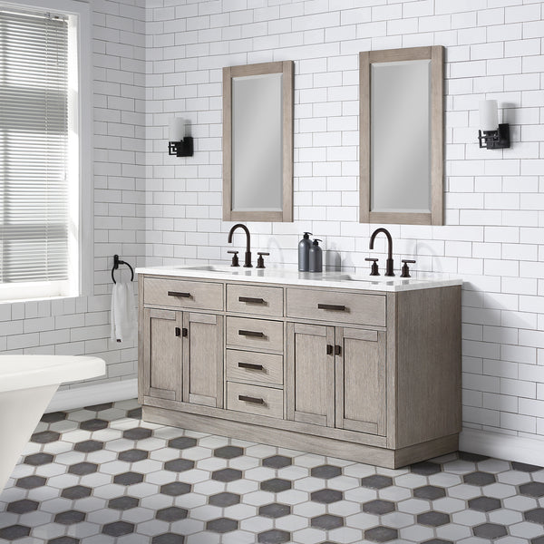 Water Creation CH72C Chestnut 72" Double Bathroom Vanity - Luxe Bathroom Vanities