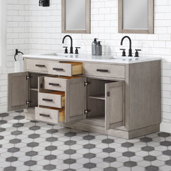 Water Creation CH72B Chestnut 72" Double Bathroom Vanity - Luxe Bathroom Vanities